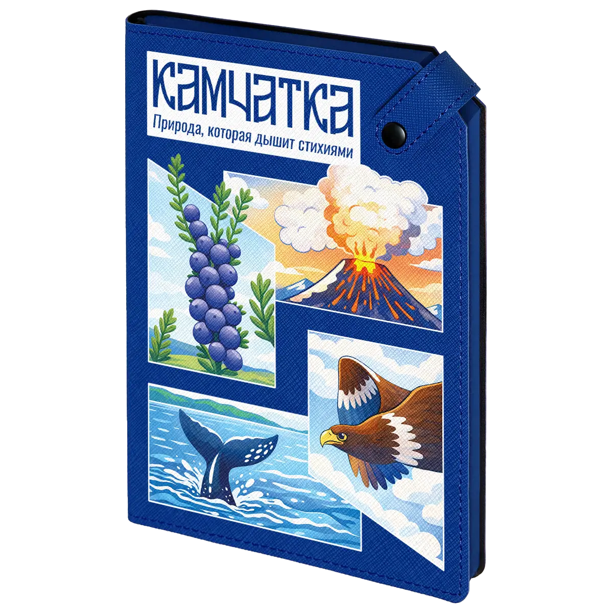 Ежедневник Espresso Стихии Камчатки, синий